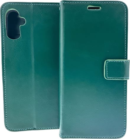 Bookcase Geschikt voor: Apple iPhone 16 Plus - Groen - portemonnee hoesje - ZT Accessoires