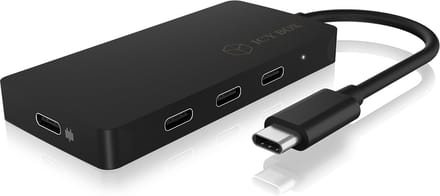 ICY BOX IB-HUB1429-CPD USB hub - 4 - USB 3.2 - Zwart