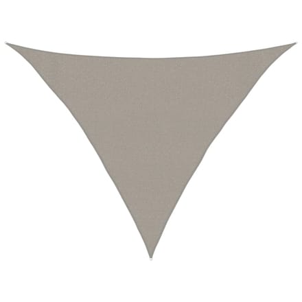 vidaXL - Zonnezeil - 160 - g/m² - driehoekig - 3x3x4,2 - m - HDPE - lichtgrijs