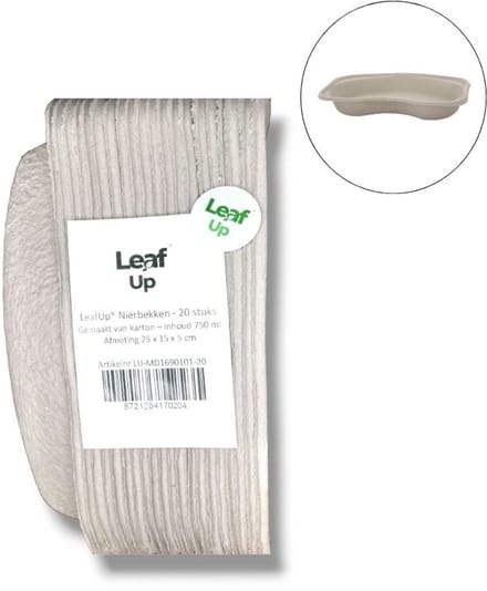LeafUp® Nierbekken karton - wegwerp spuugbakjes - 20 stuks
