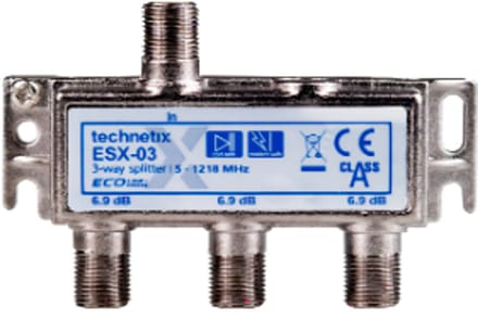 Technetix 3 weg splitter F connector ESX-03