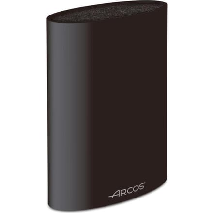 Bloc à Couteaux - ARCOS - Ovale Universel - Noir - 220 x 160 x 65 mm - Plastique noir