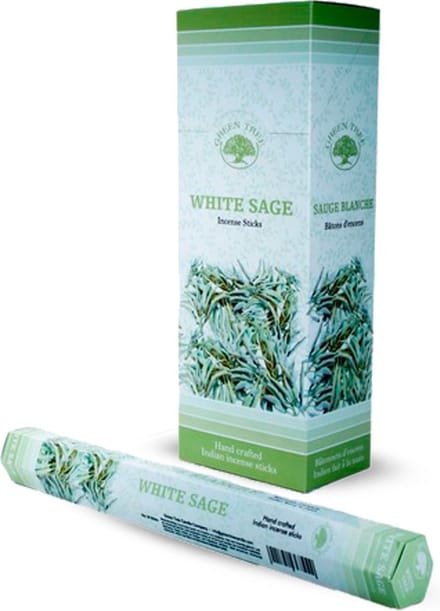 Green Tree - white sage - wierook -hexa - doos 6 stuks