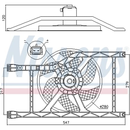 Koelventilatorwiel, motorkoeling NISSENS 85920