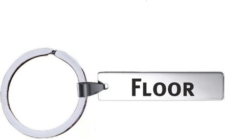 Sleutelhanger Met Naam - Floor - RVS
