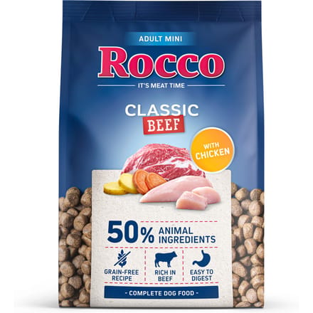 Rocco Adult MINI Classic Rundvlees met kip - Voordeelpakket 6 x 1 kg