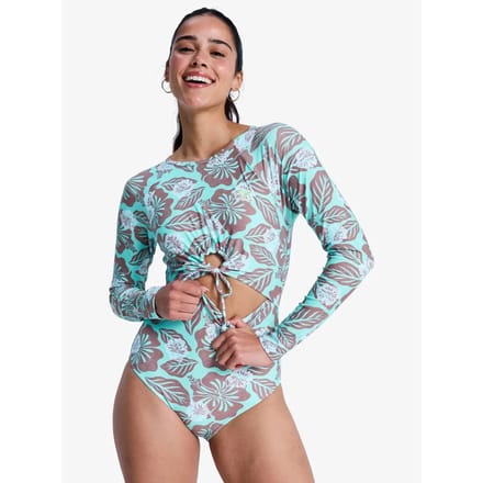 Shorty Overall Met Lange Mouwen Dames Roxy Beach Essentials Back-Zip