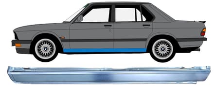 Volledige dorpel voor BMW 5 E28 1981-1987 / Links