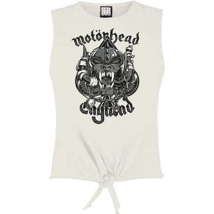 Motörhead Top - Amplified Collection - Snaggeltooth Crest - M tot XL - voor Vrouwen - wit