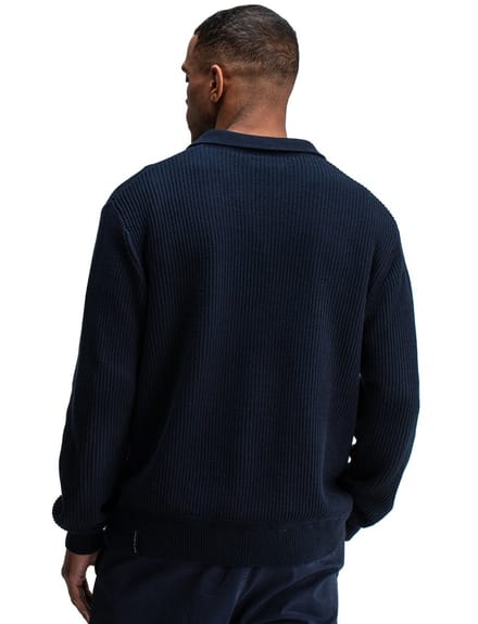 Trui Galway Butcher of Blue donkerblauw