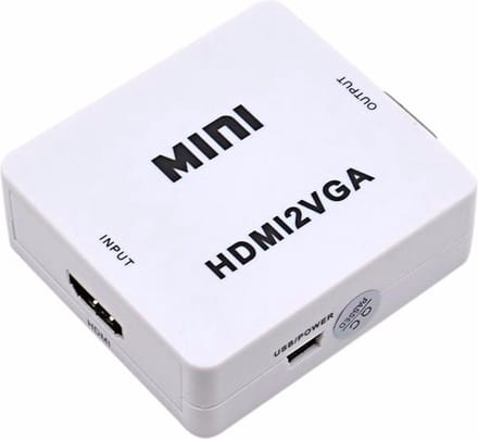 HDMI to VGA Full HD Video Converter with Audio _ White