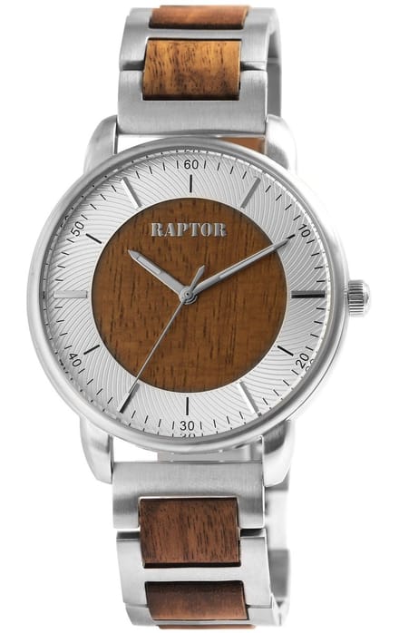 Raptor Herenhorloge Edelstahl Lias, mineraalglas