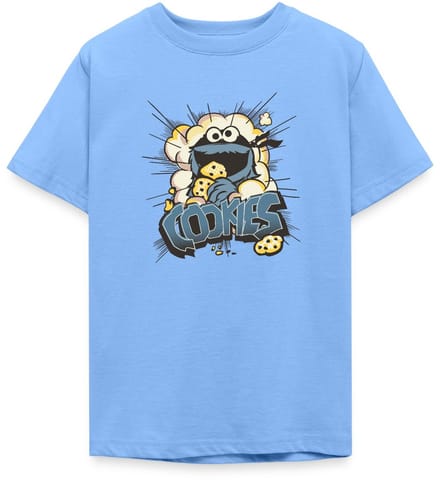 Sesamstraat Koekiemonster En Koekjes T-Shirt Tiener