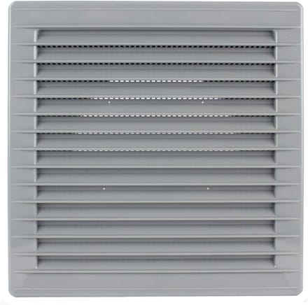Rond Ventilatie Rooster Ø 100 mm Grafiet Grijs met Insectenhor