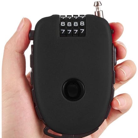 Unyqoos® Veilig en Compact Cijfercodeslot met Flexibele Kabel voor Diverse Toepassingen