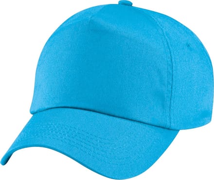 Beechfield Unisex Plain Original 5 Panel Baseball Cap (Pakket van 2) (Surf Blauw)
