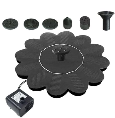 Solar Vogelbad met Waterval – Stijlvol en Draagbaar Tuinaccessoire