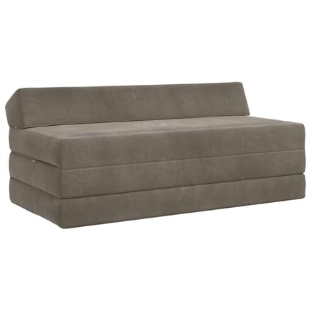 vidaXL - Vouwbare - Sofa - Bed - Lichtgrijs - 120 - x - 60 - x - 49 - cm - Stof