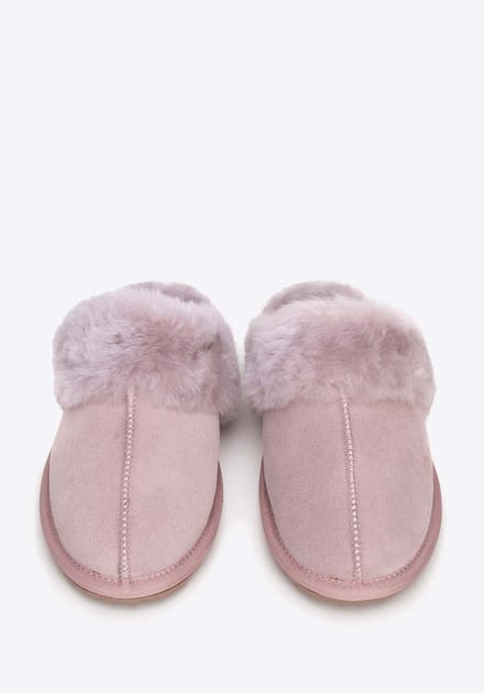 Wittchen Dames Roze Suède Leren Pantoffels