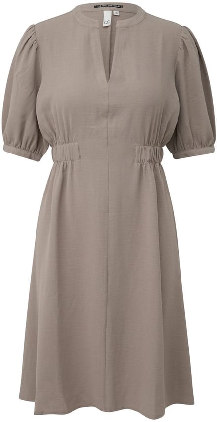 Vloeiende losse tuniek jurk met elastische taille vrouw QS