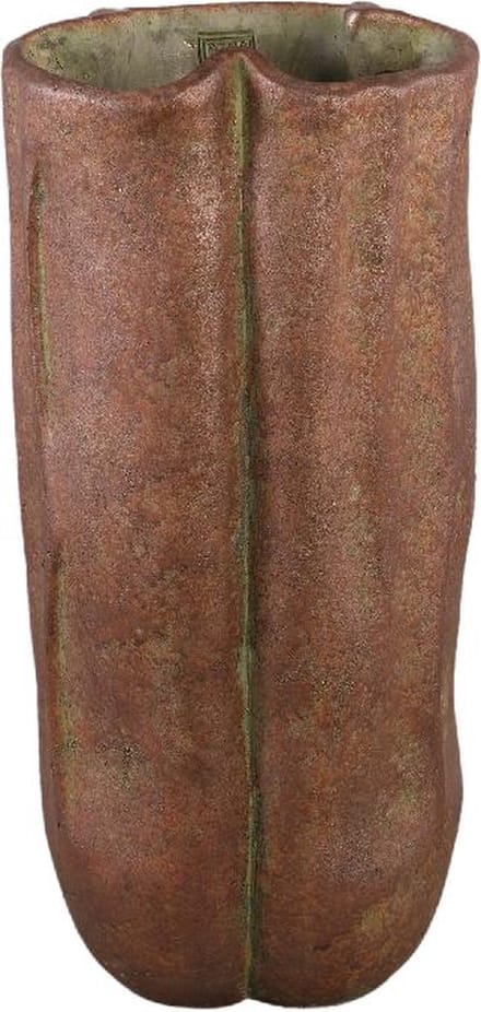 PTMD Bloempot Roddie - 25x24x55 cm - Cement - Roest
