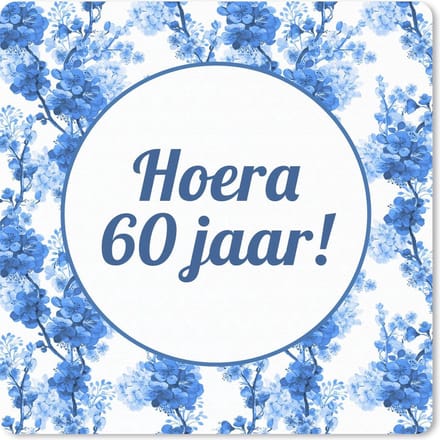 Muismat 20x20 cm - Mousepad Design - 60 Jaar - Quote - Muismatten