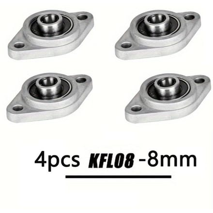 4/10/20 pièces Accessoires d'imprimante 3D Support de vis T8 horizontal Support de vis trapézoïdale Siège KFL08 ou KFL000 8MM--4pcs white
