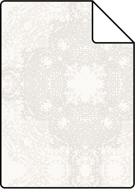 Proefstaal Origin Wallcoverings behang grafische vorm wit - 26,5 x 21 cm - 346219-S