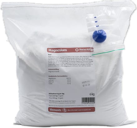 Magnesium 6,0 kg - Horse Adds Paardensupplementen