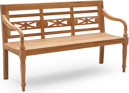 Buitengewoon Boet Teak Stationsbank - 190 cm