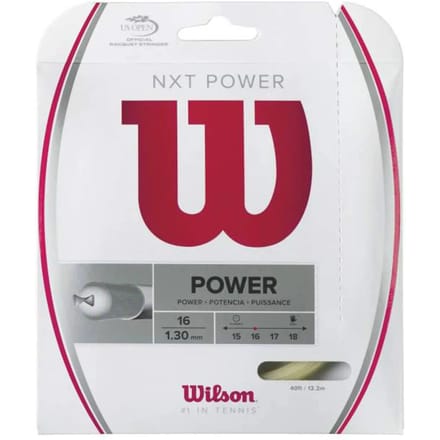 Wilson NXT Power Tennis String - 1.26mm Natuurlijk 12m