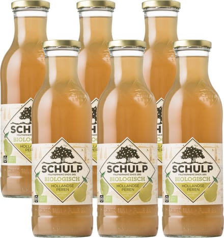 Schulp Perensap Biologisch 6 x 0,75 liter