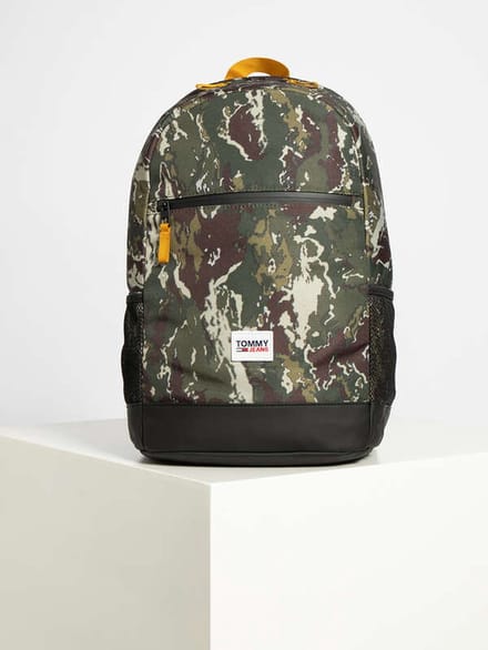 Tommy Hilfiger Rugzak Camouflage - Kaki - H/B/D ca. 46x26x17cm
