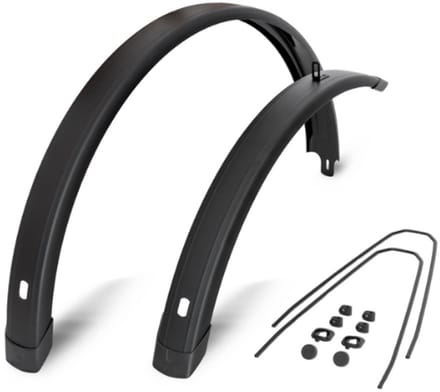 EF spatbord set Tempo Square 28 inch 72mm zwart
