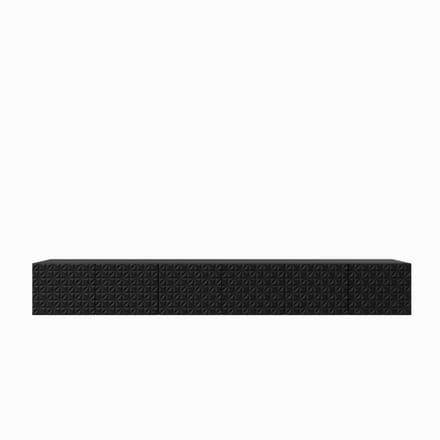 TV-kast Cali 300 (3x100) cm (zwart + zwart)
