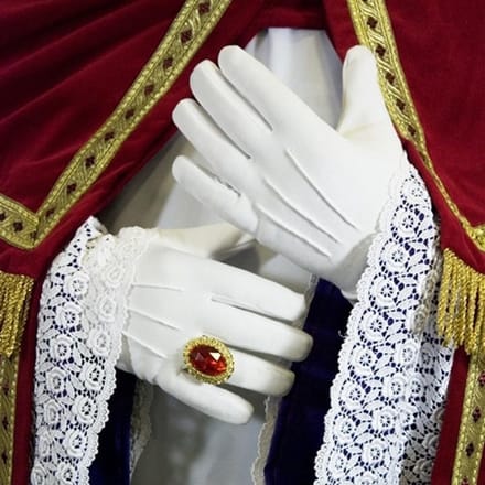 Handschoenen wit katoen dik luxe