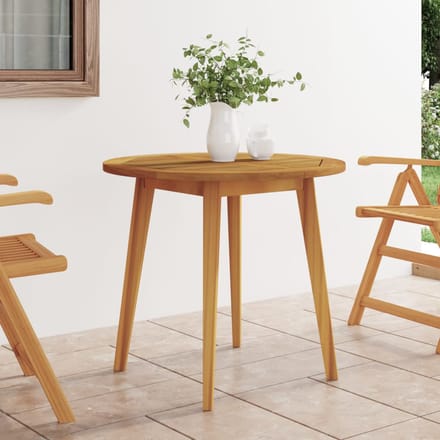 vidaXL - Tuintafel - Ø85x75 - cm - massief - acaciahout