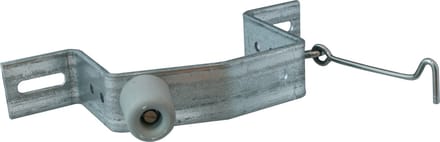 Opvangbeugel deur - verzinkt staal - met haak - 8 x 12 cm - windhaak