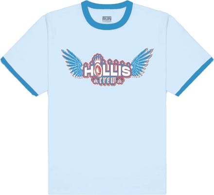 Run DMC - Hollis Crew Heren T-shirt - M - Blauw