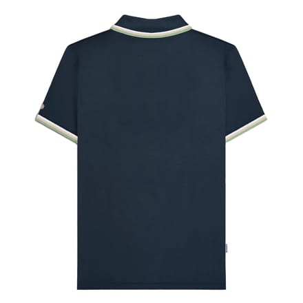 Lambretta Heren SS25 Triple Tipped Poloshirt (Marine/Wit/Stone/Basil)