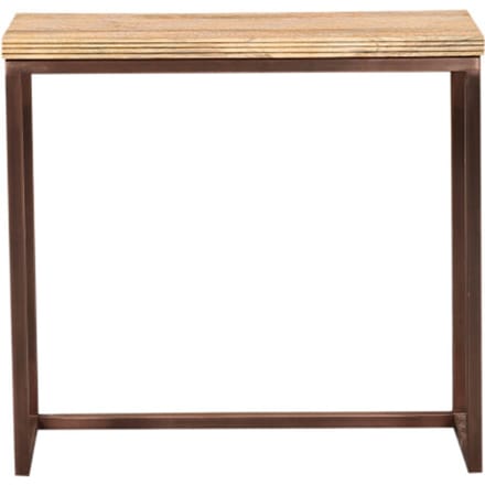 PTMD - Bijzettafel Zoah - Bruin - 70x29x65cm - Set van 3