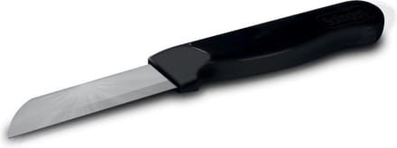 Solingen Schilmesje Robuust Handvat – RVS Glad – 16 cm met Blade Cover – Zwart