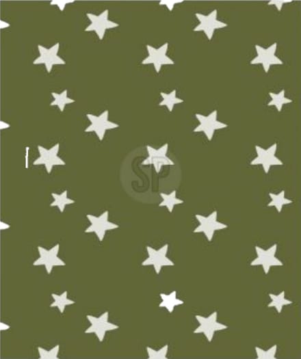 H&S Collection Polyester fleece deken 130 x 170 cm marine groen - warm - zacht - met sterren