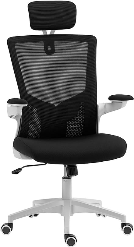 HOMCOM-bureaustoel - polyester - 60x63x120cm - zwart