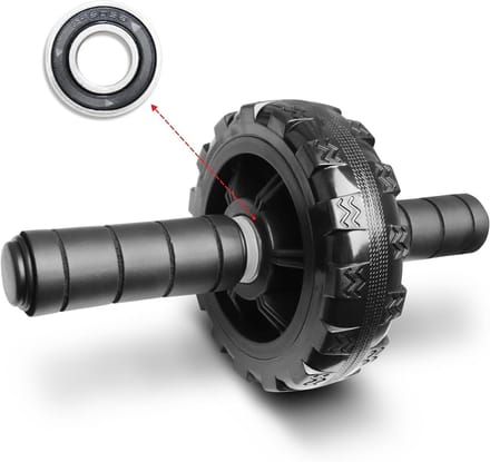 Ab Roller Wheel - Buikspierwiel Trainingswiel - Core Training - Massief Stalen As - 30 x 16 x 16 cm