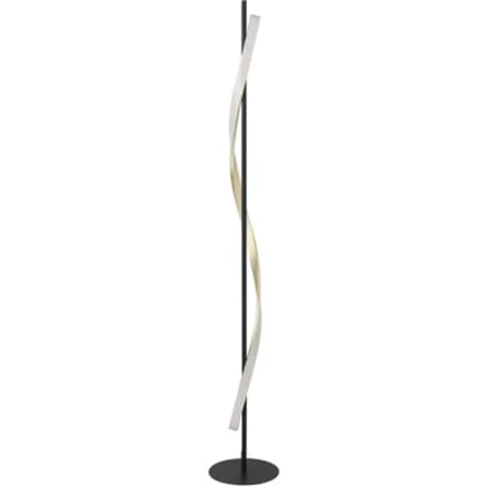 EGLO LED vloerlamp CONAPRATO, zwart/messing, 150 cm, CCT