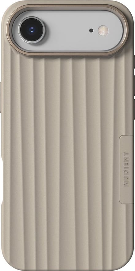 Nudient Bold MagSafe Case geschikt voor Apple iPhone Air Linen - Beige