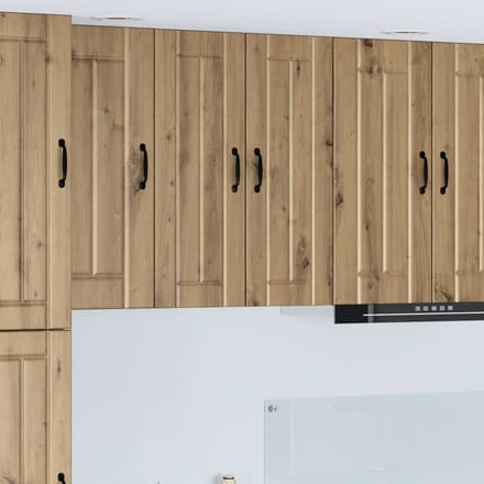 vidaXL - Wandkast - LUCCA - 2 - st - Artisanaal - eiken - Bewerkt - hout
