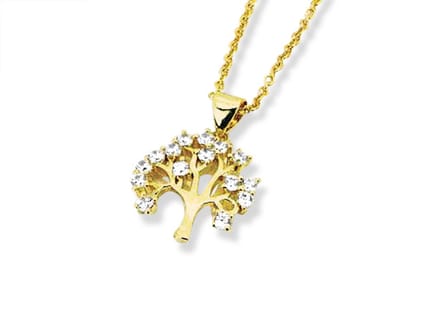 Montebello Ketting Tree - 316L Staal - Levensboom - ∅17mm - 50cm