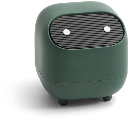 Mini Dubbellaags Prullenbak met Push Deksel voor Bureau, Keuken en Badkamer